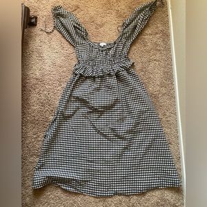 Black and white gingham dress